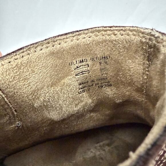 Taos Boots Women’s 7 Ultimo Brown Leather Studded Ankle Booties Boho Western - Picture 10 of 13